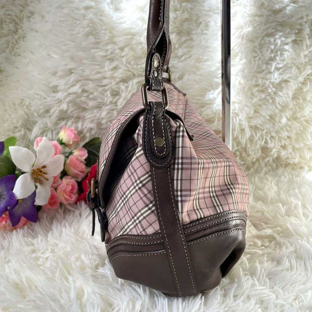 Burberry Blue Label Pink Nova Check x Brown 2way … - image 6