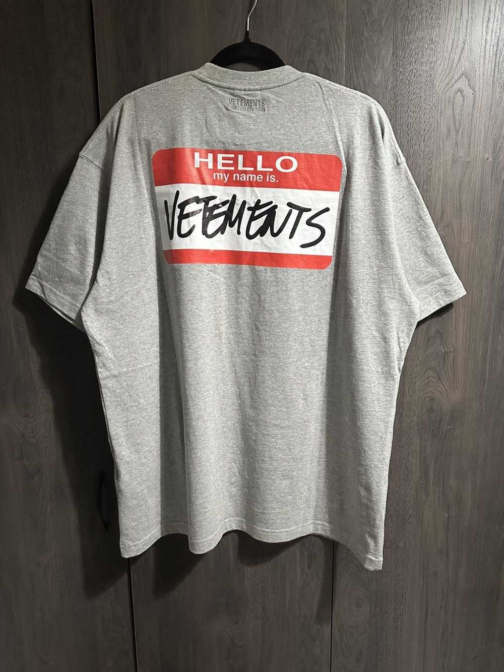 Vetements Hello my name is vetements t shirt - image 3