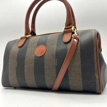 【Good condition】Fendi handbag mini Boston pecan p… - image 1