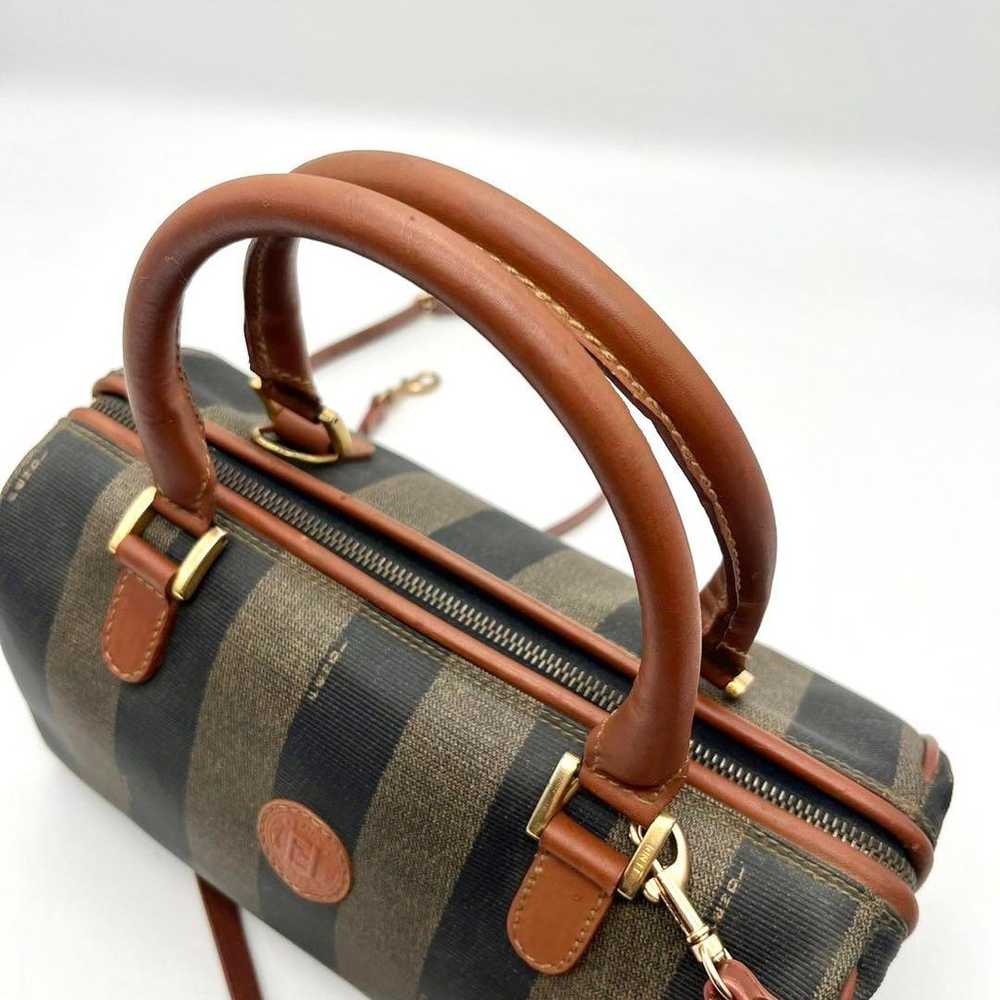 【Good condition】Fendi handbag mini Boston pecan p… - image 6