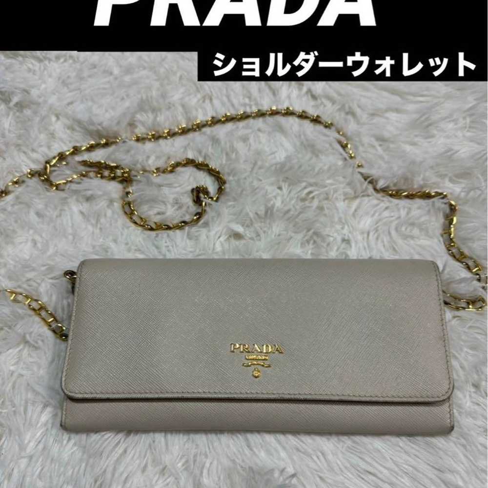 PRADA Shoulder Bag Shoulder Wallet White Series - image 1