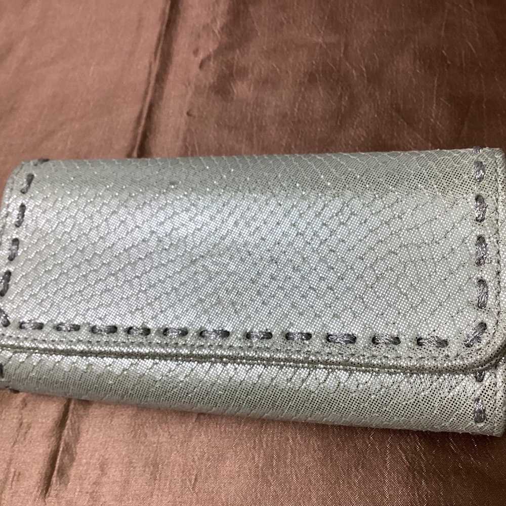 Vintage Carlos Falchi Evening Bag Metallic Leather - image 1