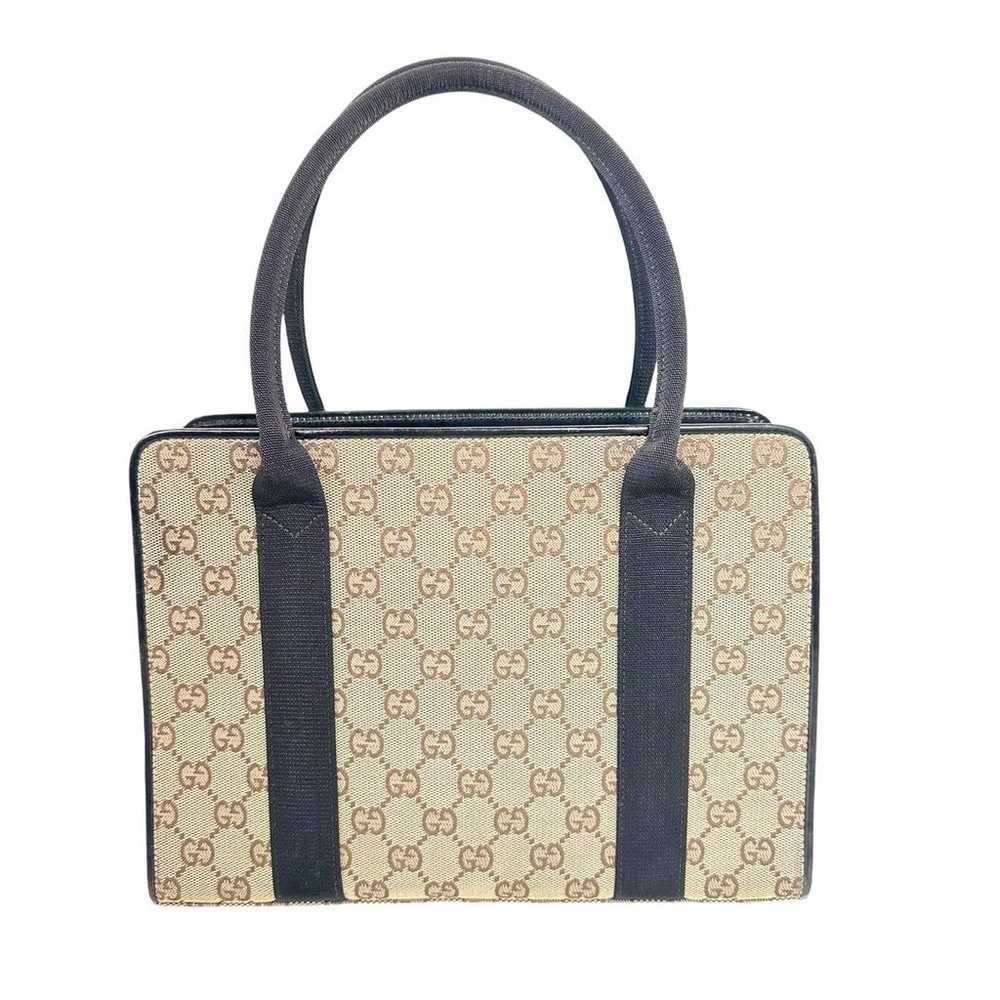 【Excellent condition】Gucci handbag tote bag GG ca… - image 2