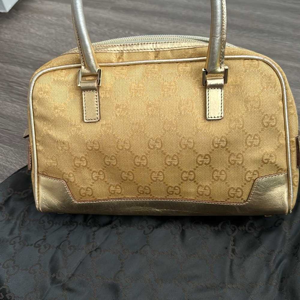 Gucci Metallic GG Bowler Bag - image 10