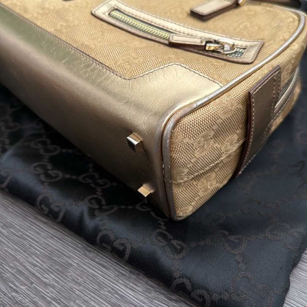 Gucci Metallic GG Bowler Bag - image 3