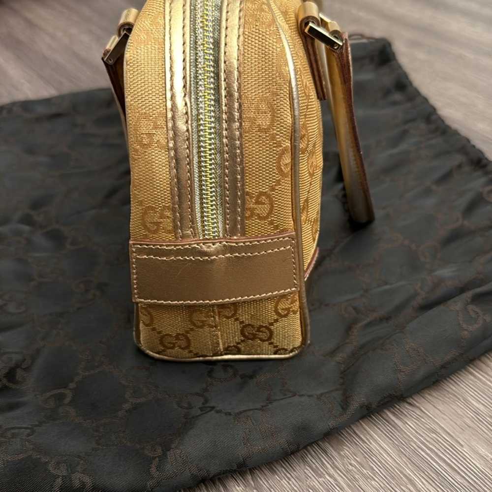 Gucci Metallic GG Bowler Bag - image 7