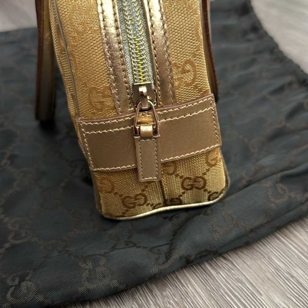 Gucci Metallic GG Bowler Bag - image 8