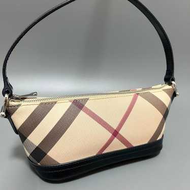 BURBERRY Nova Check handbag accessory pouch.