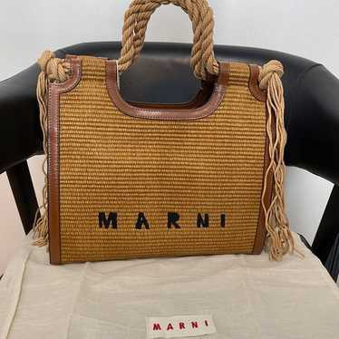 MARNI Raffia Bag Basket Bag - image 1