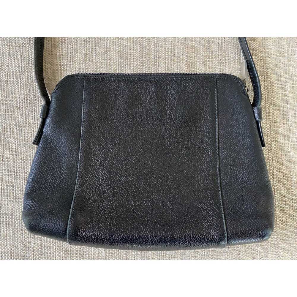 Lamarthe Paris vintage leather black crossbody bag - image 4