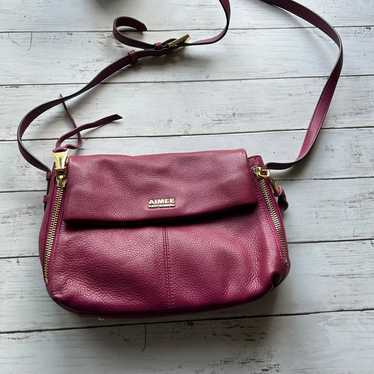 Aimee Kestenberg Bali Crossbody sold Bag in Purple Pebbled Leather NEW!