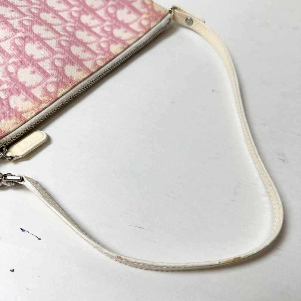 Dior Trotter PVC Saddle Bag Pink Enamel Shoulder … - image 5