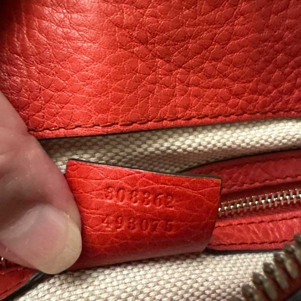 Gucci SOHO Orange Leather Shoulder Bag - image 8