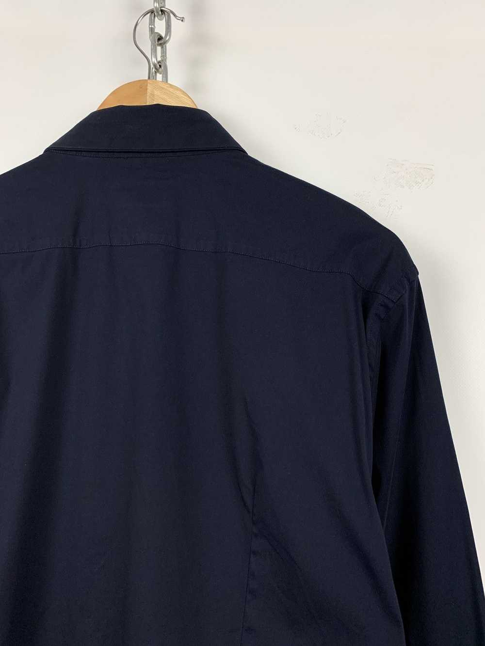 Prada Vintage Prada Navy Blue Button Up Long Slee… - image 10