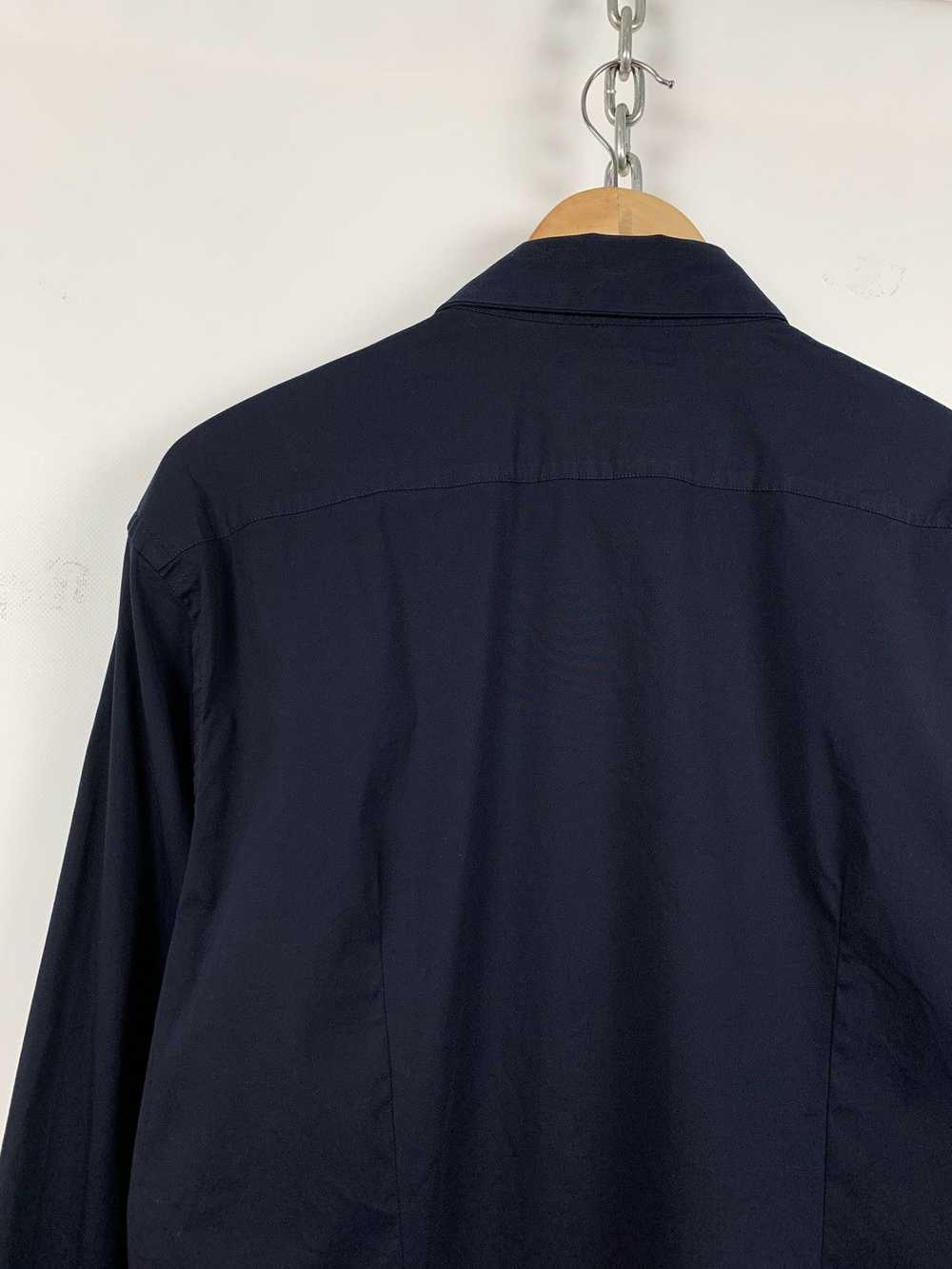 Prada Vintage Prada Navy Blue Button Up Long Slee… - image 11