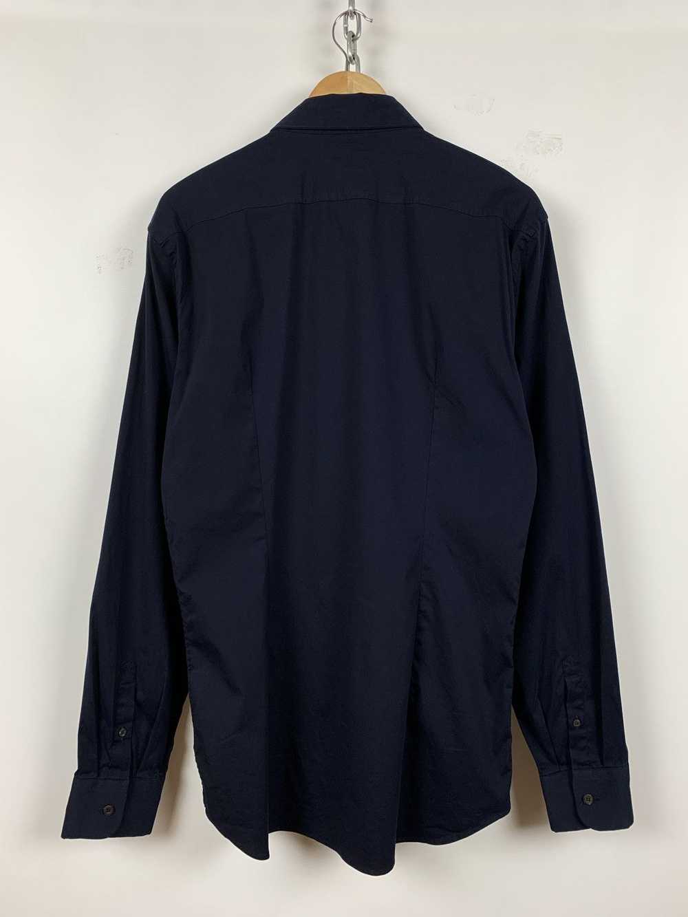 Prada Vintage Prada Navy Blue Button Up Long Slee… - image 2