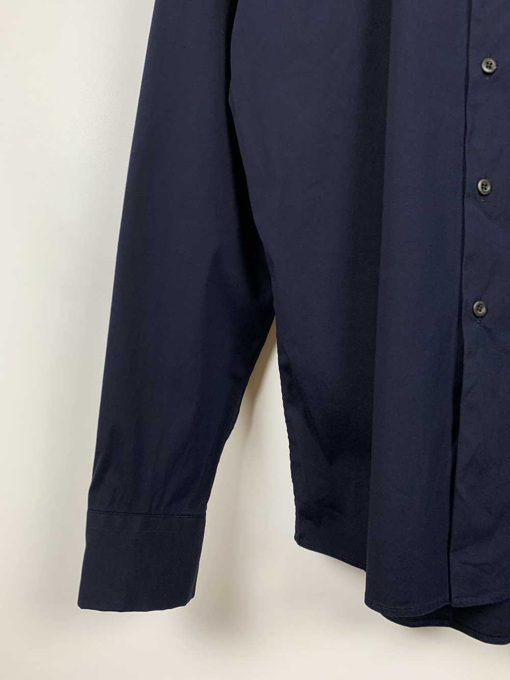 Prada Vintage Prada Navy Blue Button Up Long Slee… - image 7