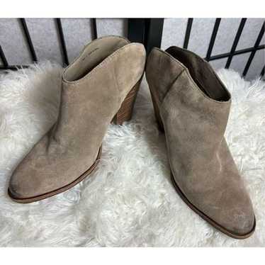 Dolce Vita Tan Suede Heeled Ankle Boots