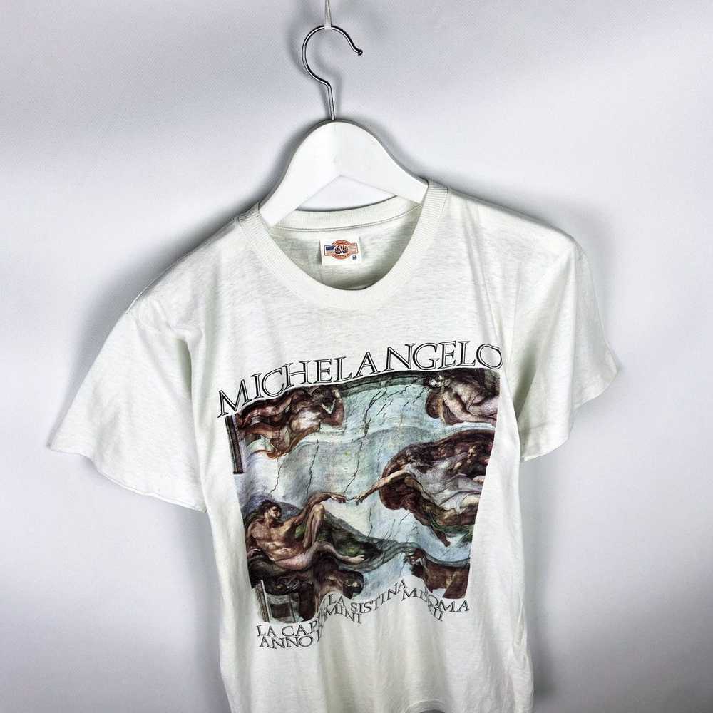 Art × Single × Vintage Vintage 80s 90s Michelange… - image 2