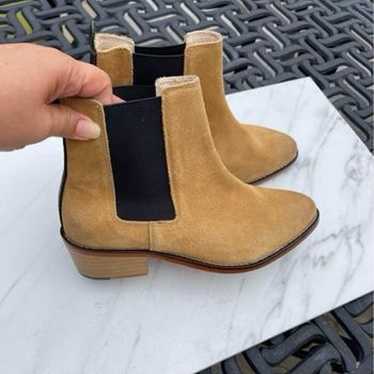 Matt Bernson camel/black suede leather Boots  Siz… - image 1