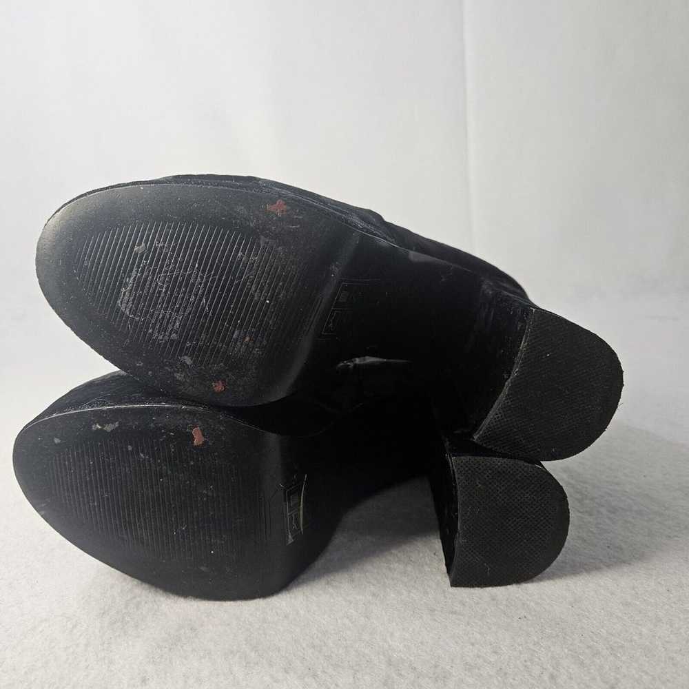 VTG Deena & Ozzy 90's Y2K Black Velvet Platform C… - image 5