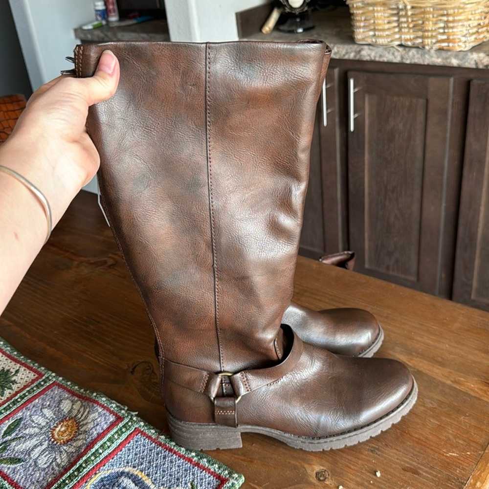 BOC brown leather boots - image 1