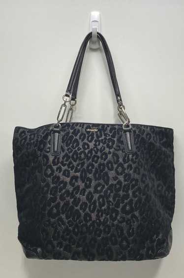 COACH Madison Chenille Ocelot Tote Bag