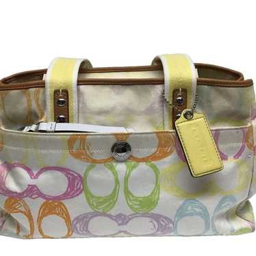 Rare Coach Hampton factory Pastel Scrible Mini F40424