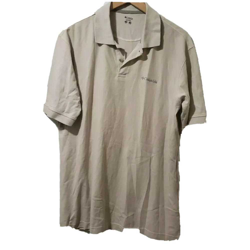 Vintage Classic Fit Medium Cotton Tan Polo Shirt … - image 1