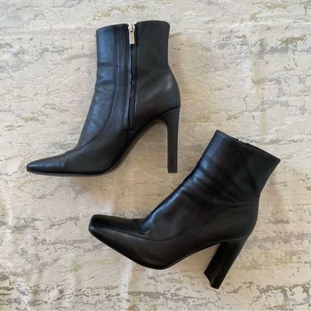 Marc Fisher Leather Darron Heeled Ankle  Booties - image 1