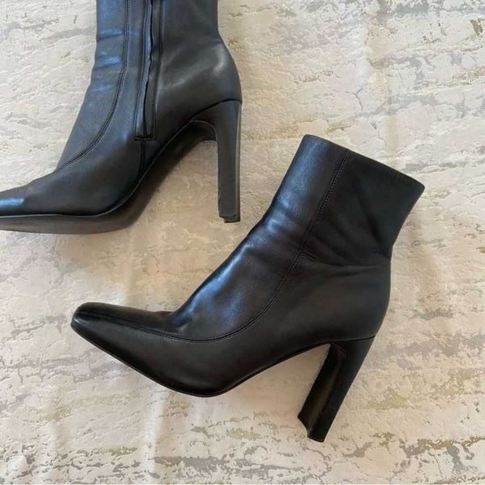 Marc Fisher Leather Darron Heeled Ankle  Booties - image 2