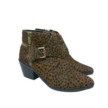 DV by Dolce Vita Ponyhair Leopard Print Boots Size