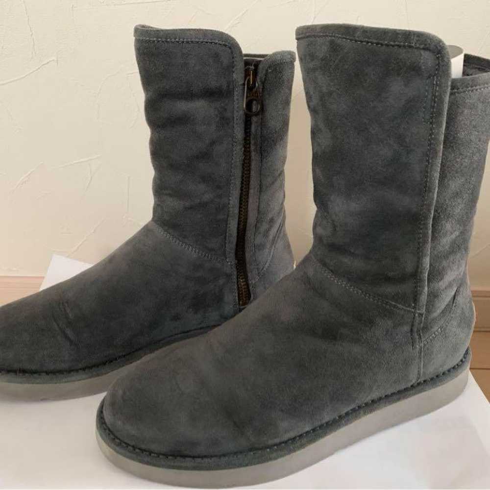 UGG sheepskin boots 24cm gray. - image 3