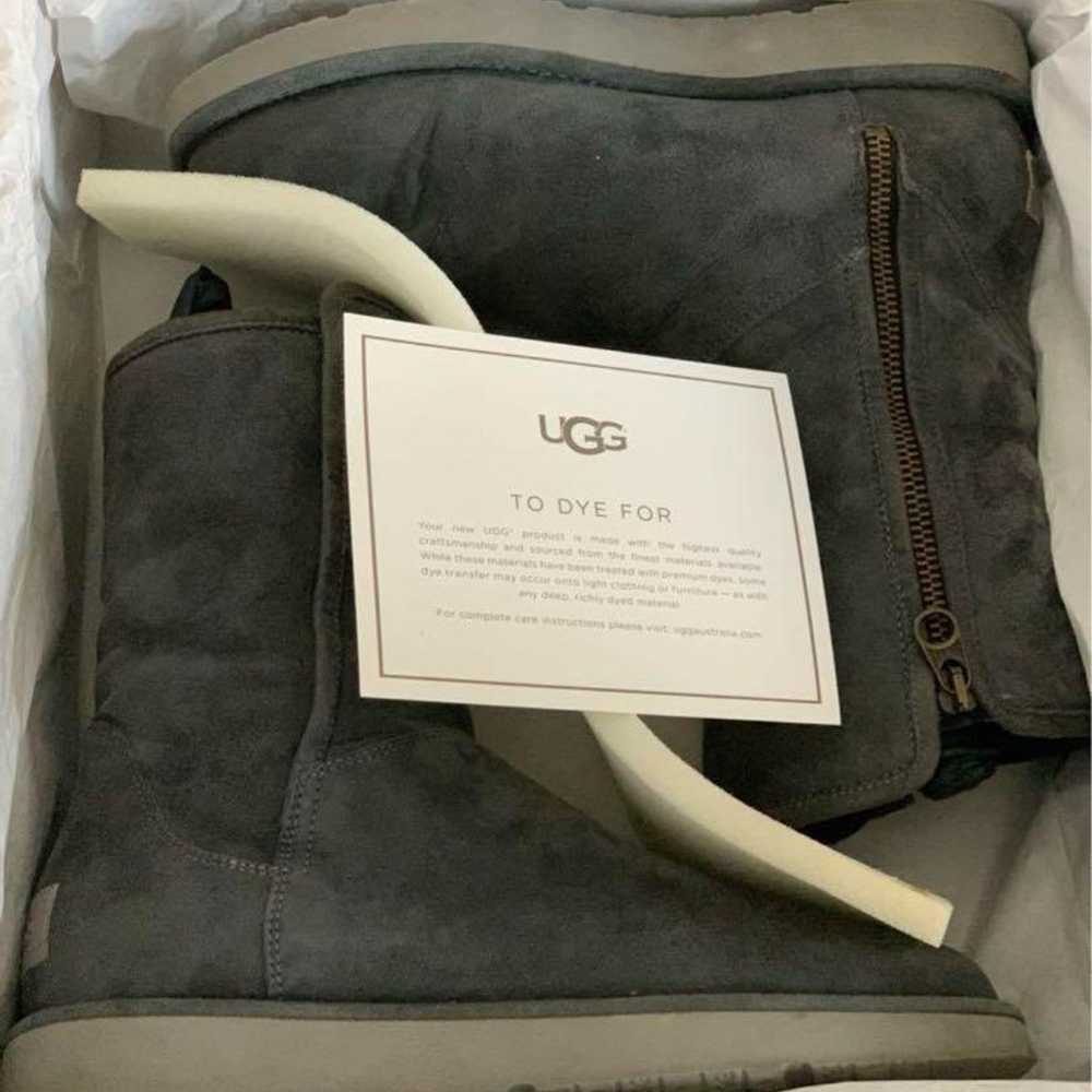 UGG sheepskin boots 24cm gray. - image 9