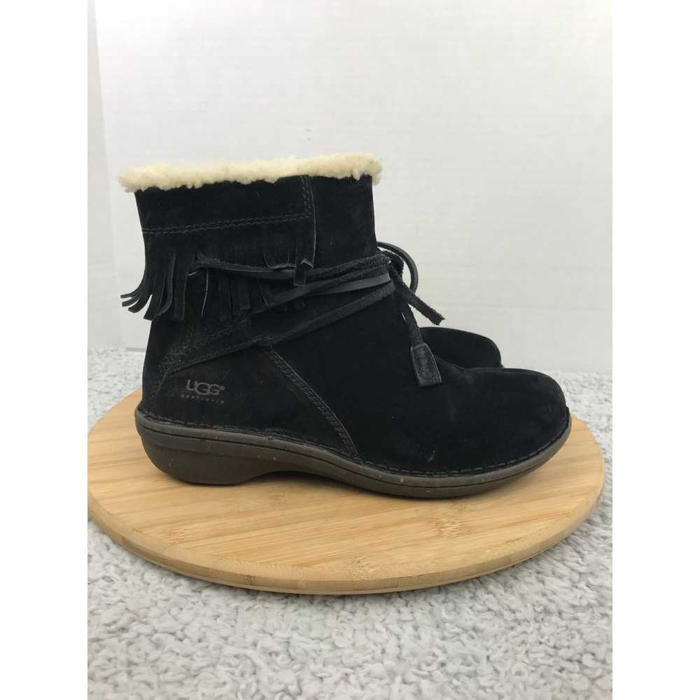 UGG Australia Gaviota Black Suede Ankle Shearling… - image 5