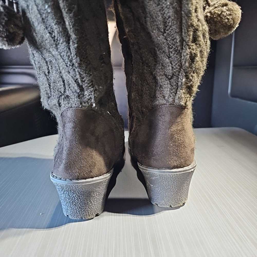 Michael Kors Kendall Update Brown Cable Knit Boot… - image 6