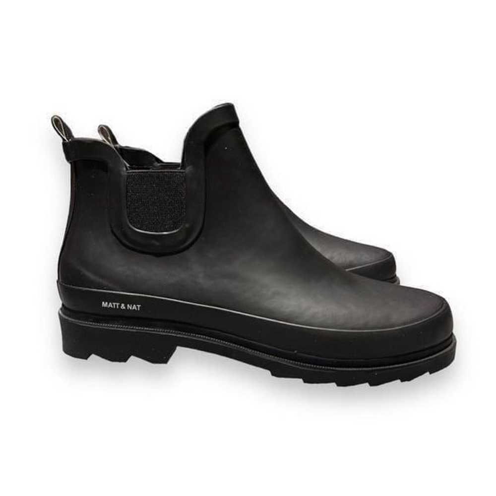 Matt & Nat Boots Women’s 7 Black Rain Pull On Lan… - image 4