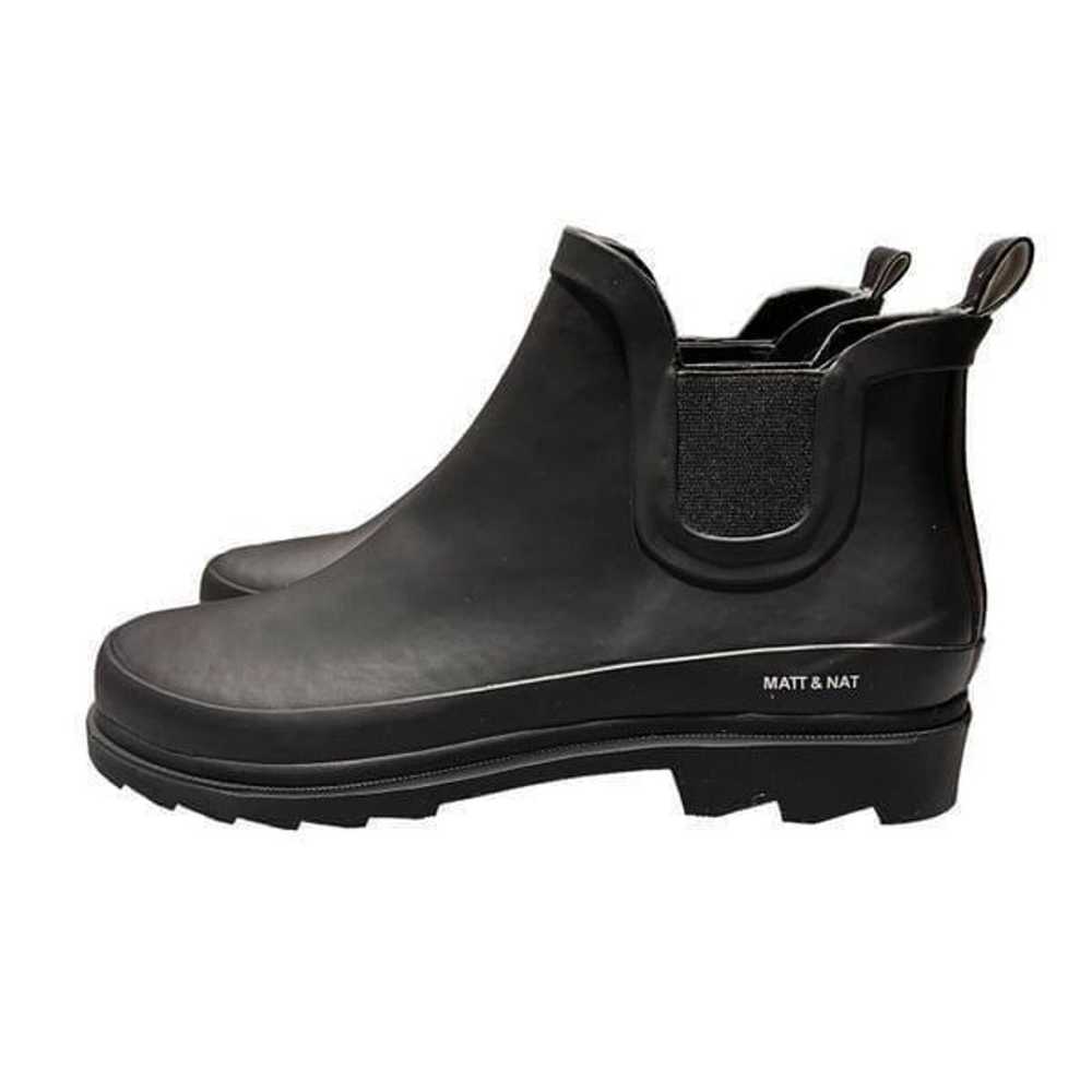 Matt & Nat Boots Women’s 7 Black Rain Pull On Lan… - image 6