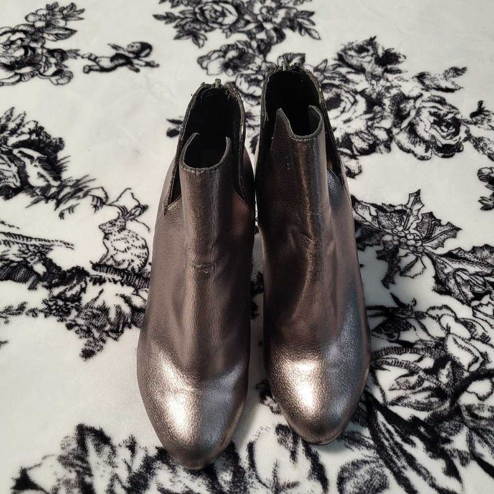 Zara Trafaluc Silver Ankle Boots, 6 - image 2