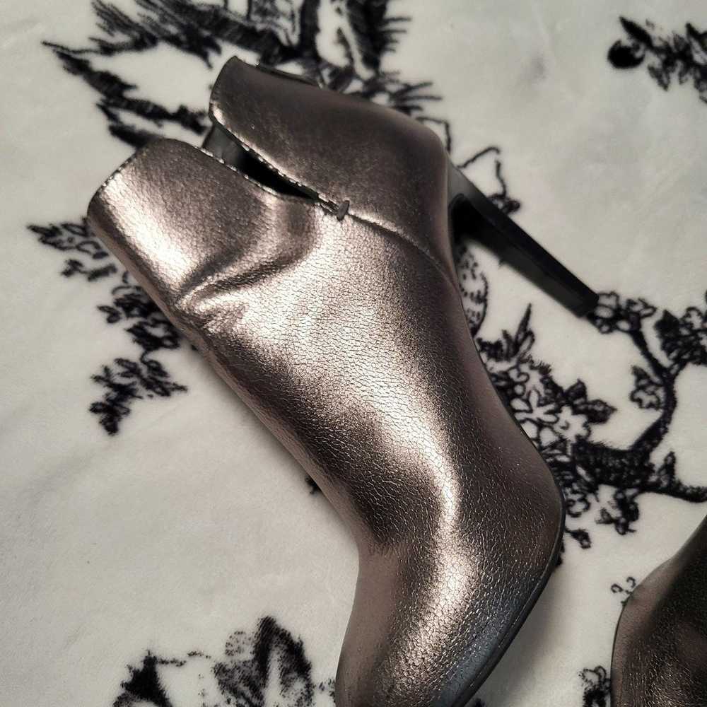 Zara Trafaluc Silver Ankle Boots, 6 - image 3