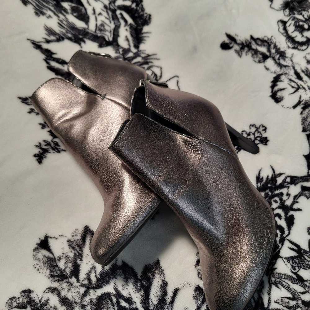 Zara Trafaluc Silver Ankle Boots, 6 - image 4