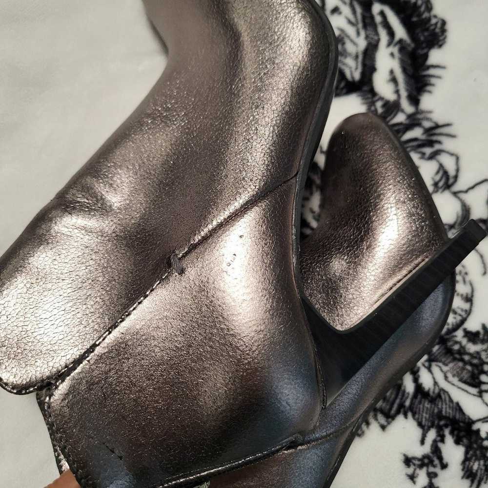 Zara Trafaluc Silver Ankle Boots, 6 - image 7