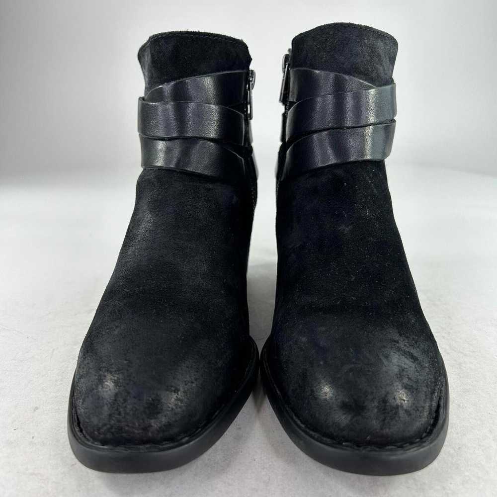 Born Payton Black Leather Ankle Boots US 10 M Wom… - image 2