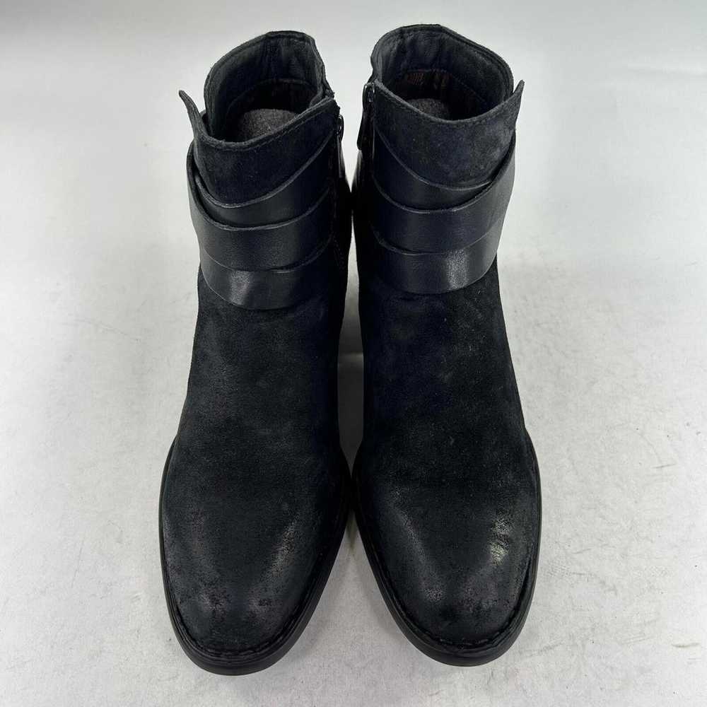 Born Payton Black Leather Ankle Boots US 10 M Wom… - image 3