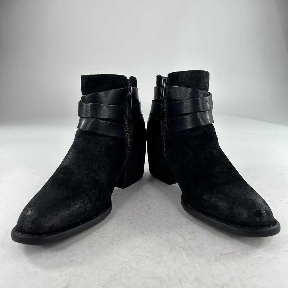 Born Payton Black Leather Ankle Boots US 10 M Wom… - image 5