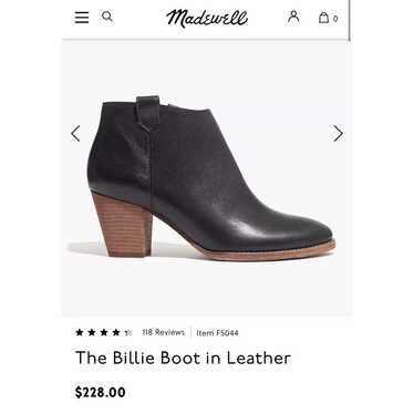 MADEWELL THE BILLIE BOOTIE SIZE 8