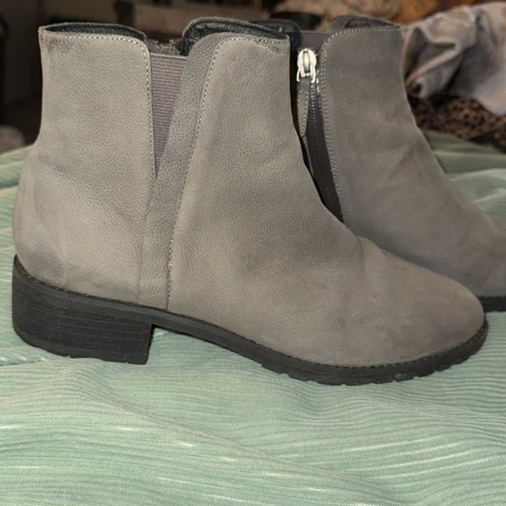 Caslon Grey Leather Water Resistant Ankle Boots/B… - image 4