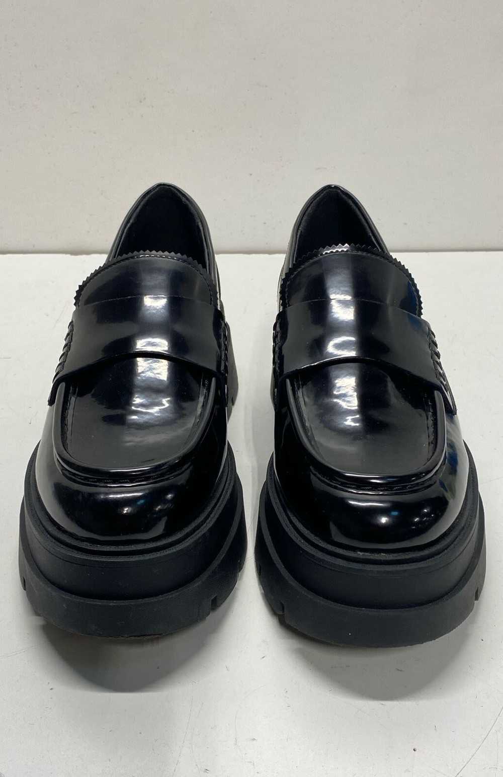 Steve Madden Leather Gaven Platform Loafer Black … - image 1