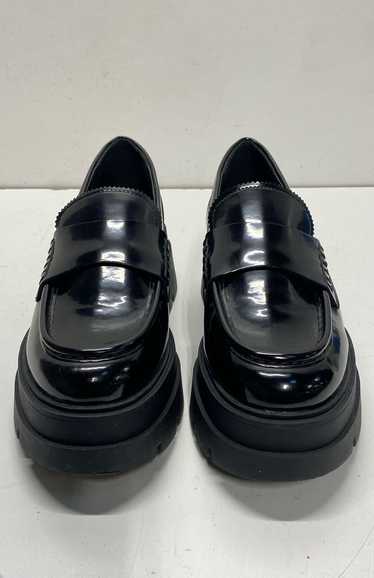 Steve Madden Leather Gaven Platform Loafer Black 9