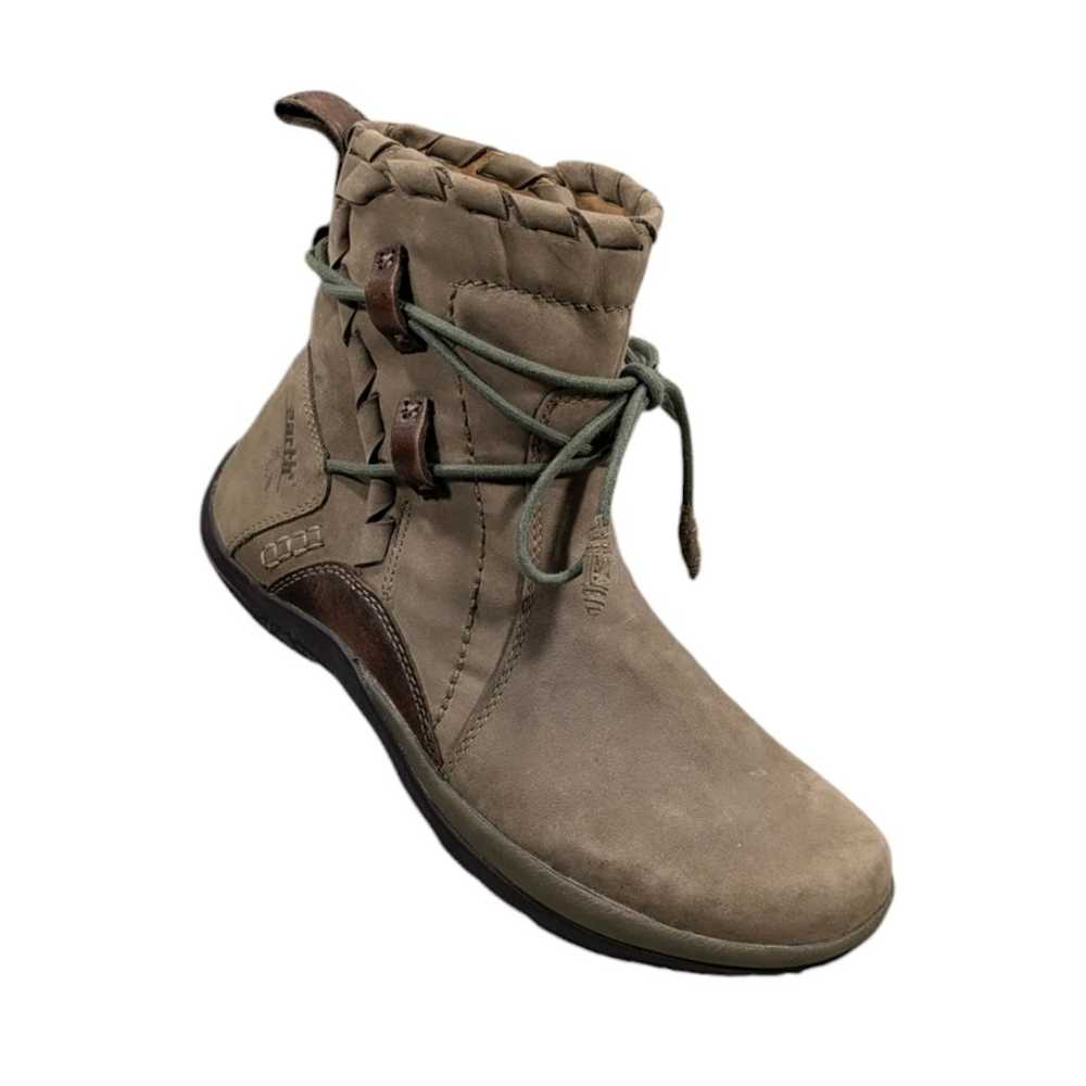 Earth Scenic Khaki Booties EUC Size 9B  S2887 - image 3